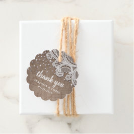 Burlrasen Glitzer rustikale Hochzeit danke Geschenkanhänger