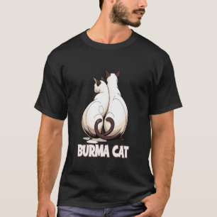 Burma-Katze Charmante Fellinien Gefährten T-Shirt