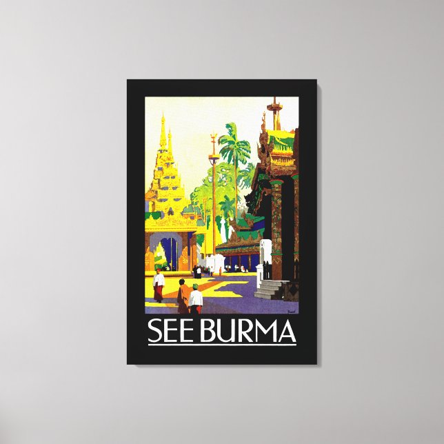 Burma Leinwanddruck (Vorderseite)
