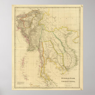 Burmah, Siam, Cochin China Poster