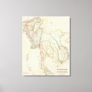 Burmah, Siam und Cochin-China Leinwanddruck