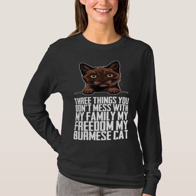Burmese  Burmese cat  Burmese mother T-Shirt (Vorderseite)