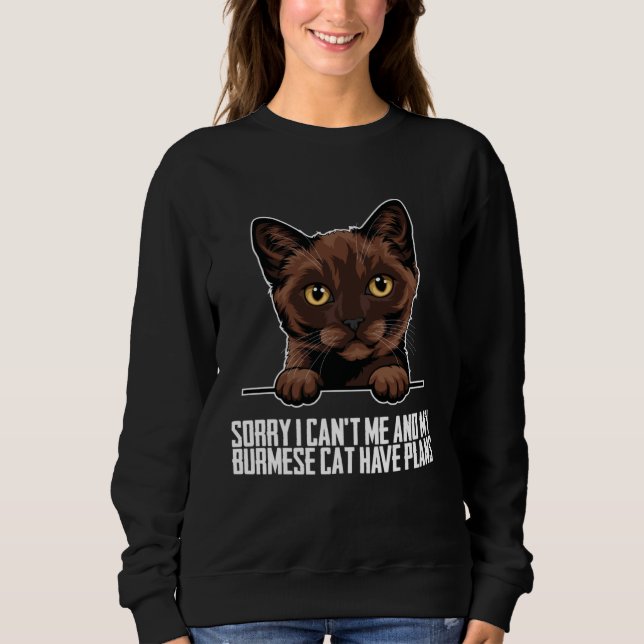 Burmese  Burmeses  Burmese cats Sweatshirt (Vorderseite)