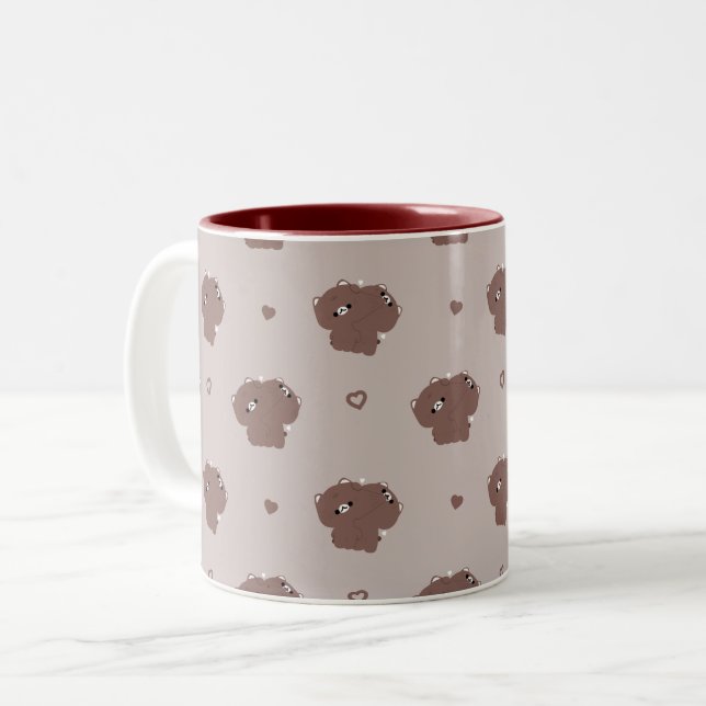 Burmese Cat Couple Tasse (Vorderseite Links)