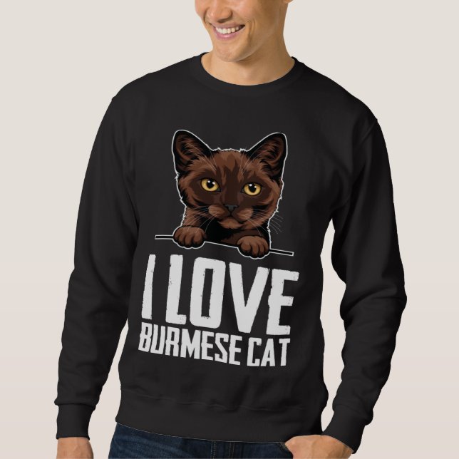Burmese cats  Burmese mom  Burmese kitten  3 Sweatshirt (Vorderseite)
