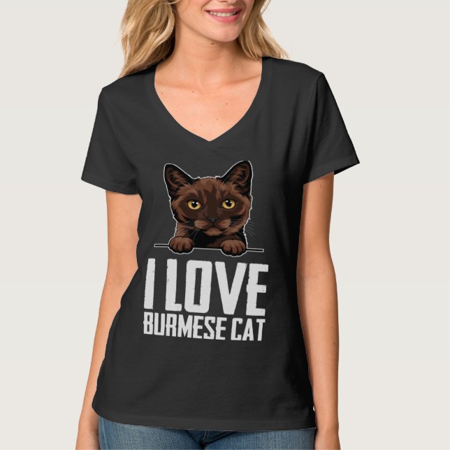 Burmese cats  Burmese mom  Burmese kitten  3 T-Shirt (Vorderseite)