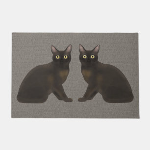 Burmese Cats Doormat Fußmatte