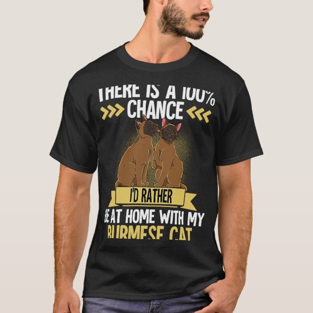 Burmese Katze 1 T-Shirt (Vorderseite)