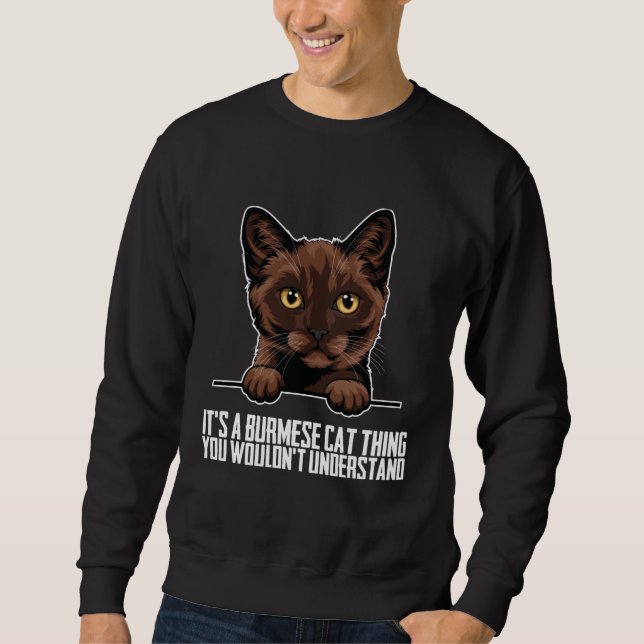 Burmese kitten  Burmese mom  Burmese dad  3 Sweatshirt (Vorderseite)