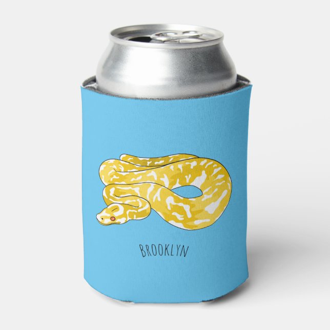 Burmese python snake cartoon illustration dosenkühler (Kanne Vorderseite)