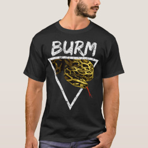 Burmese Python Snake Keeper Geometric T-Shirt