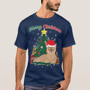 Burmese Weihnachtsbaum Schneeflocken Weihnachten W T-Shirt