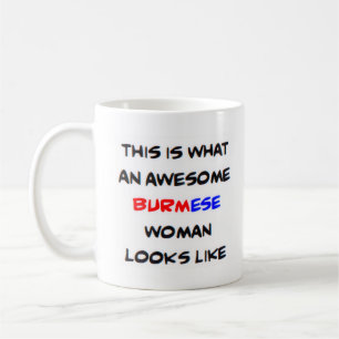 burmesische Frau, großartig Kaffeetasse