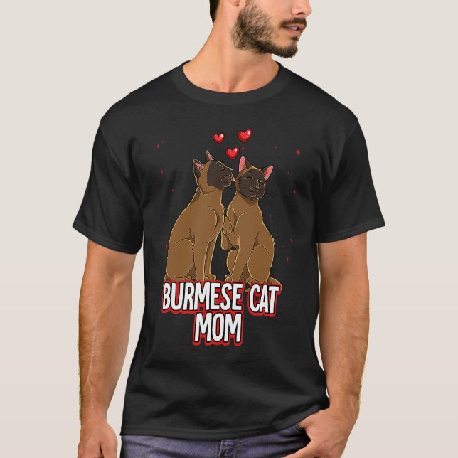 Burmesische Katzenmutter T-Shirt (Vorderseite)