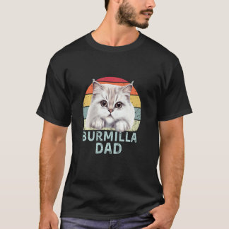 Burmilla Cat Vater Funny Vintag Retro I Liebe My C T-Shirt