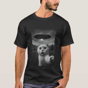 Burmilla-Katze Selfie Lustiger Alien-Entführungs-M T-Shirt
