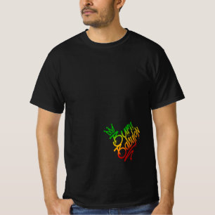 Burn Babylon Graffiti Tag Style Rasta Reggae T-Shirt