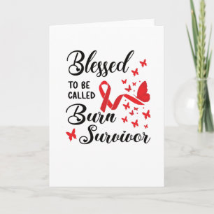 Burn Survivor Geschenke Unfall bei einem Brand-O Karte
