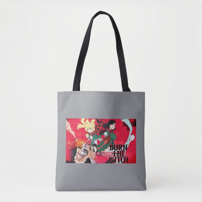 Burn the Witch Tote Bag – Spooky Halloween Accesso (Vorderseite)