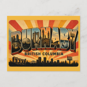Burnaby BC Central City Postkarte