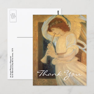 Burne-Jones' Angel spielt Flageolet Postkarte