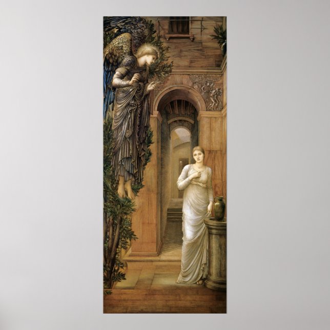Burne-Jones Annunciation CC0433 Angel Poster (Vorne)
