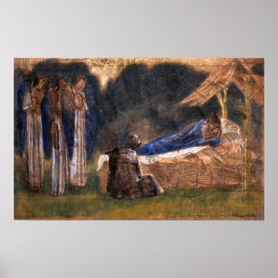 Burne-Jones - Die Geburt 1887 Poster