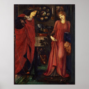 Burne-Jones - Die schöne Rosamund und Königin Elea Poster