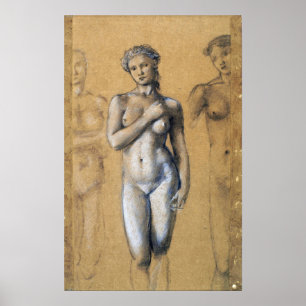 Burne-Jones - Drei-Frauen-Studien Poster