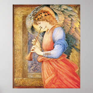 Burne-Jones Ein Engel spielt Flageolet 1878 Größer Poster