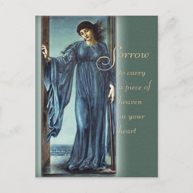 Burne-Jones Night CC0562 Comforting words Postcard Postkarte (Vorderseite)