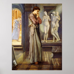 Burne-Jones - Pygmalion, Herz wünscht Poster