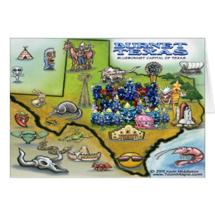 Burnet TEXAS Karte