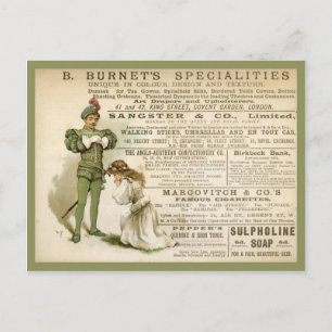 Burnet's Spezialitäten Postkarte