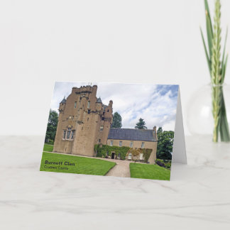 Burnett Clan Crathes Burg gibt Addy Note Card zurü