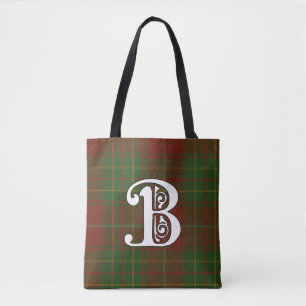 Burnett Clan Tartan Monogram