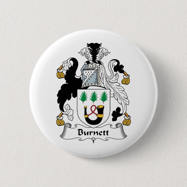 Burnett Familienwappen Button (Vorderseite)