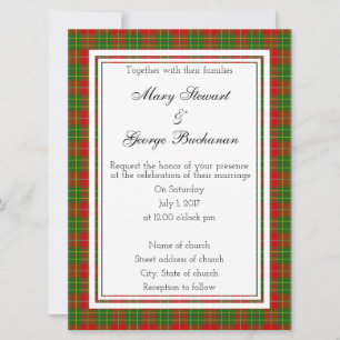 Burnett Scottish Wedding Einladung