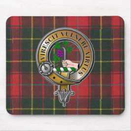 Burnett Tartan & Abzeichen Mousepad