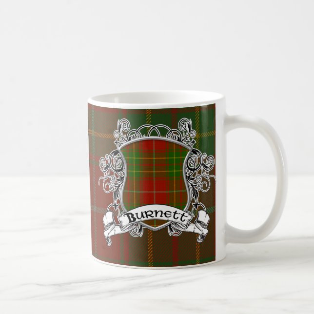 Burnett Tartan-Schild Kaffeetasse (Rechts)