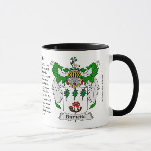 Burnette Familien-Wappen Tasse