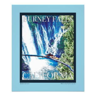 Burney Falls, CA Poster