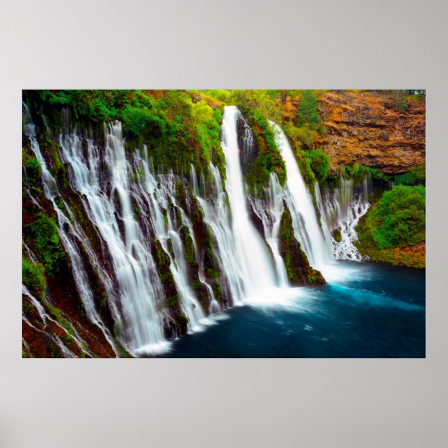 Burney Falls, Mcarthur-Burney Falls Memorial Poster (Vorne)