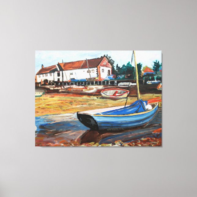 Burnham Overy Staithe Leinwanddruck (Vorderseite)