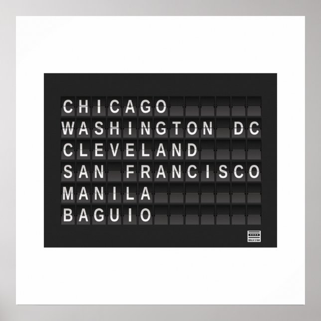 Burnham Planned Bold Star Logo Poster (Vorne)