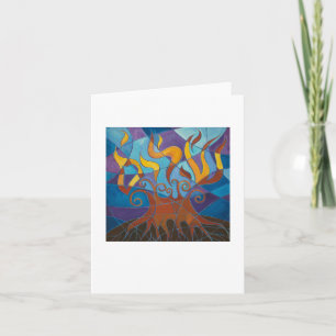 Burning Bush Mosaic Card Karte