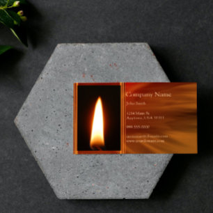Burning Flame Business Card Visitenkarte