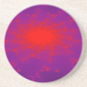 Burning Galaxy Fractal Coasters Untersetzer