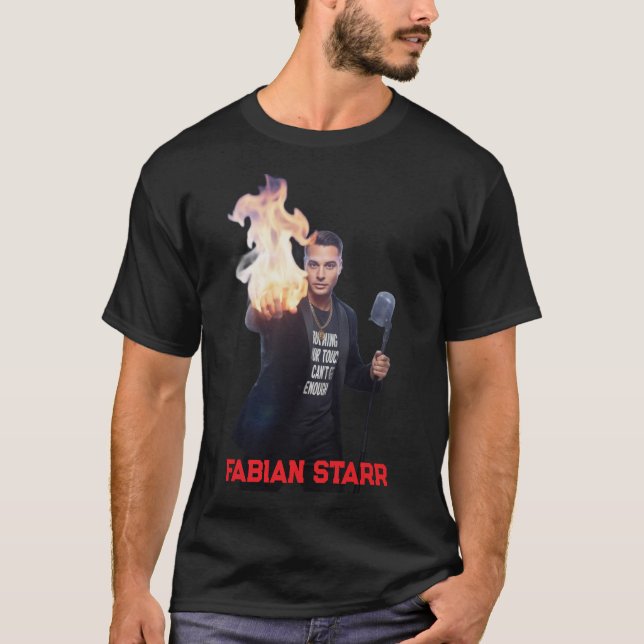 Burning in Your Touch Black T-Shirt - Fabian Starr (Vorderseite)