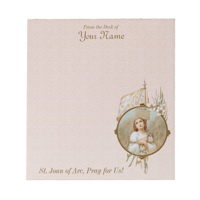 Burning of St. Joan at the Stake (BF 01) 5,5" x 6" Notizblock (Vorderseite)